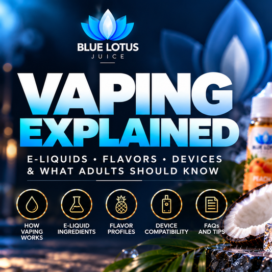 Vaping Explained: E-Liquids, Flavor Profiles, and What Makes Blue Lotus Juice Distinctive
