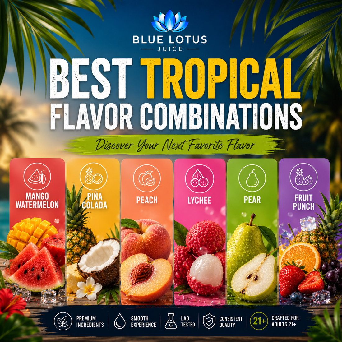 Best Tropical Flavor Combinations for Adult Vape Users