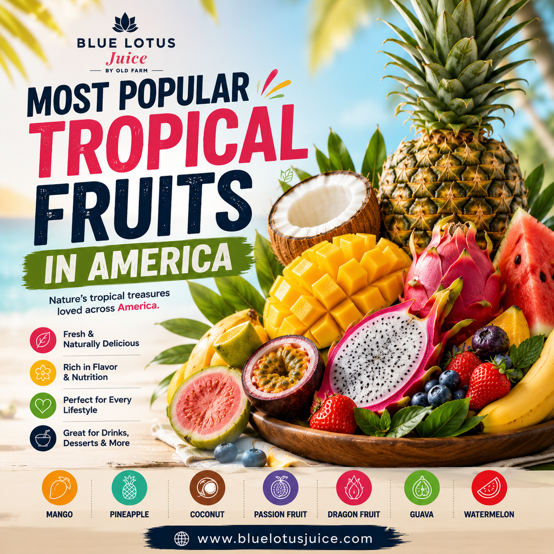 Most Popular Tropical Fruits in America | America's Favorite Tropical Flavors