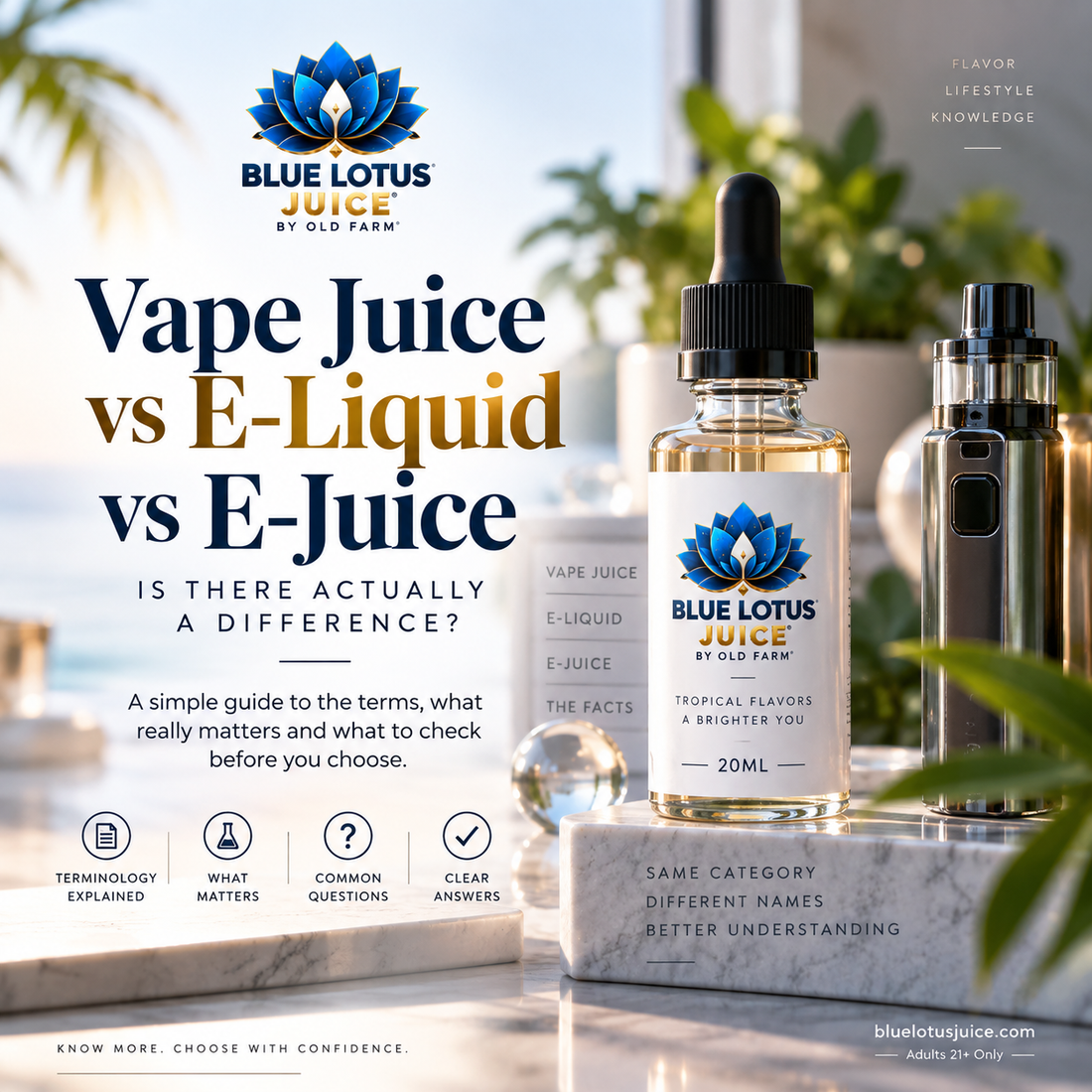 Vape Juice vs E-Liquid vs E-Juice: Is There Actually a Difference?