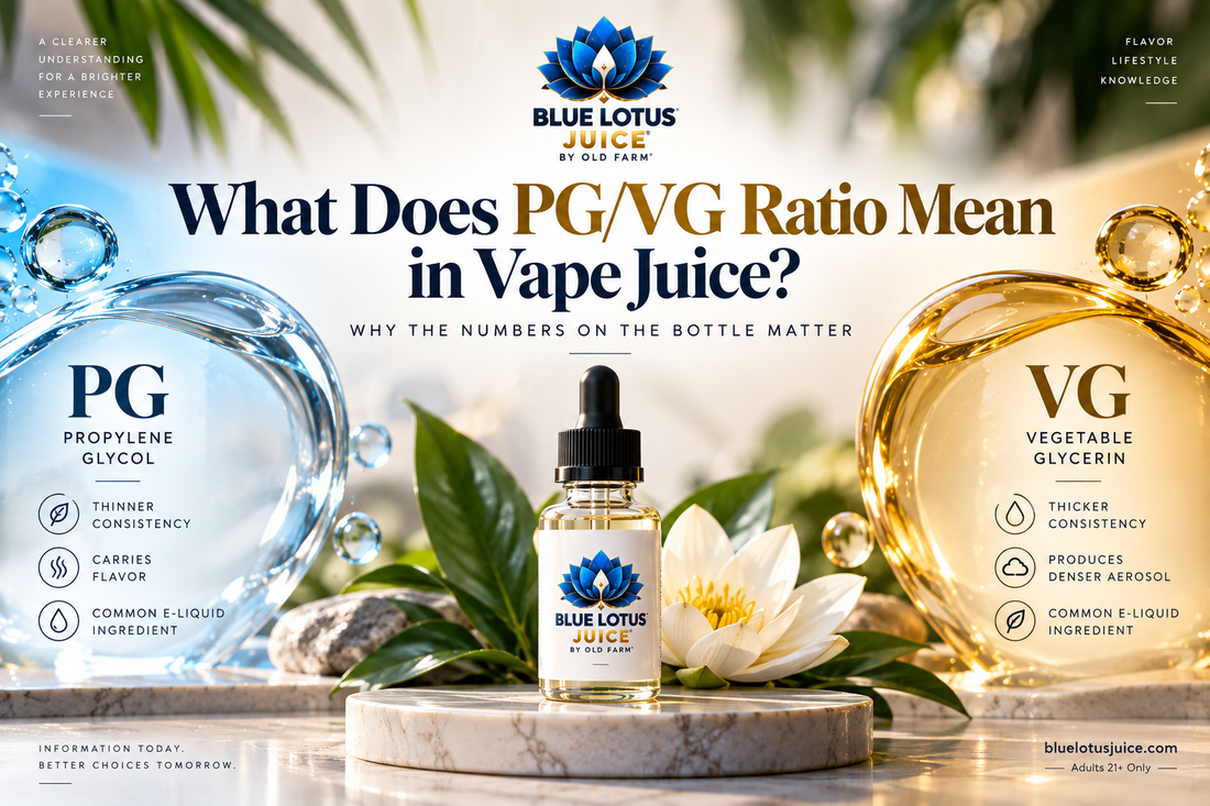 What Does PG/VG Ratio Mean in Vape Juice? Why the Numbers on the Bottle Matter