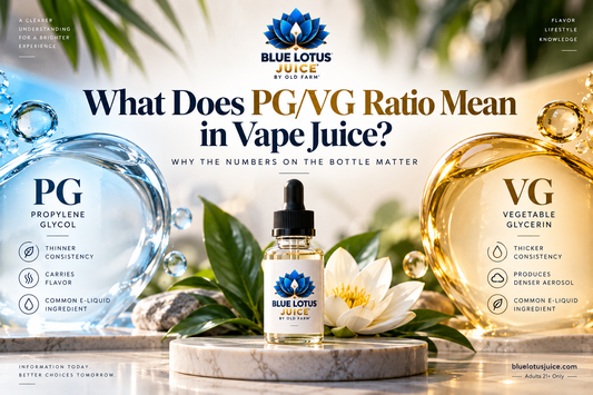 What Does PG/VG Ratio Mean in Vape Juice? Why the Numbers on the Bottle Matter
