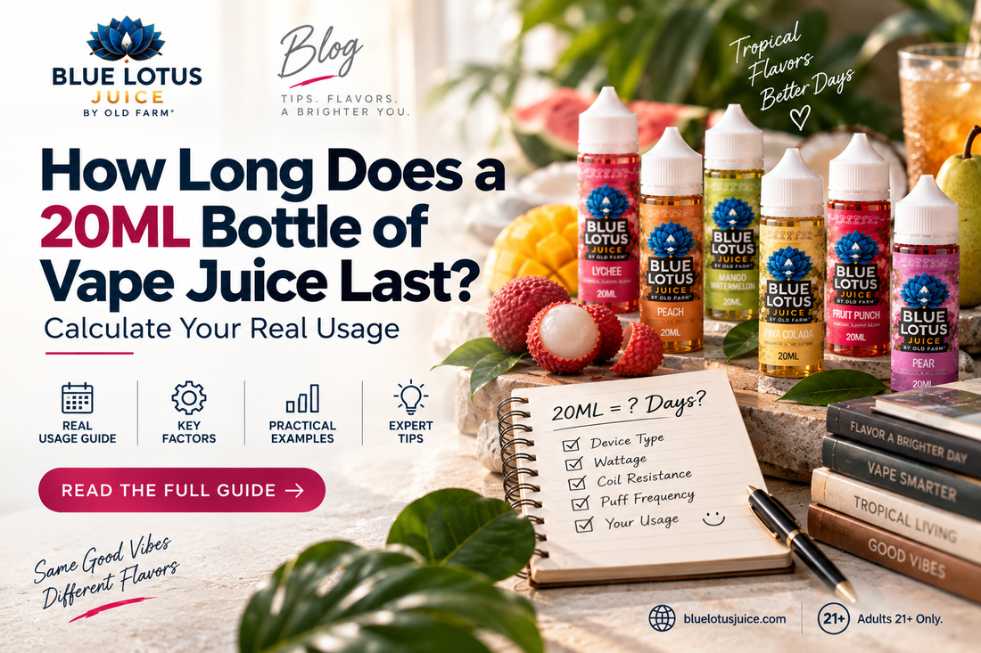 How Long Does a 20ML Bottle of Vape Juice Last? Calculate Your Real Usage